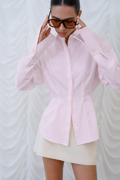 Minimalist Waist Define Blouse
