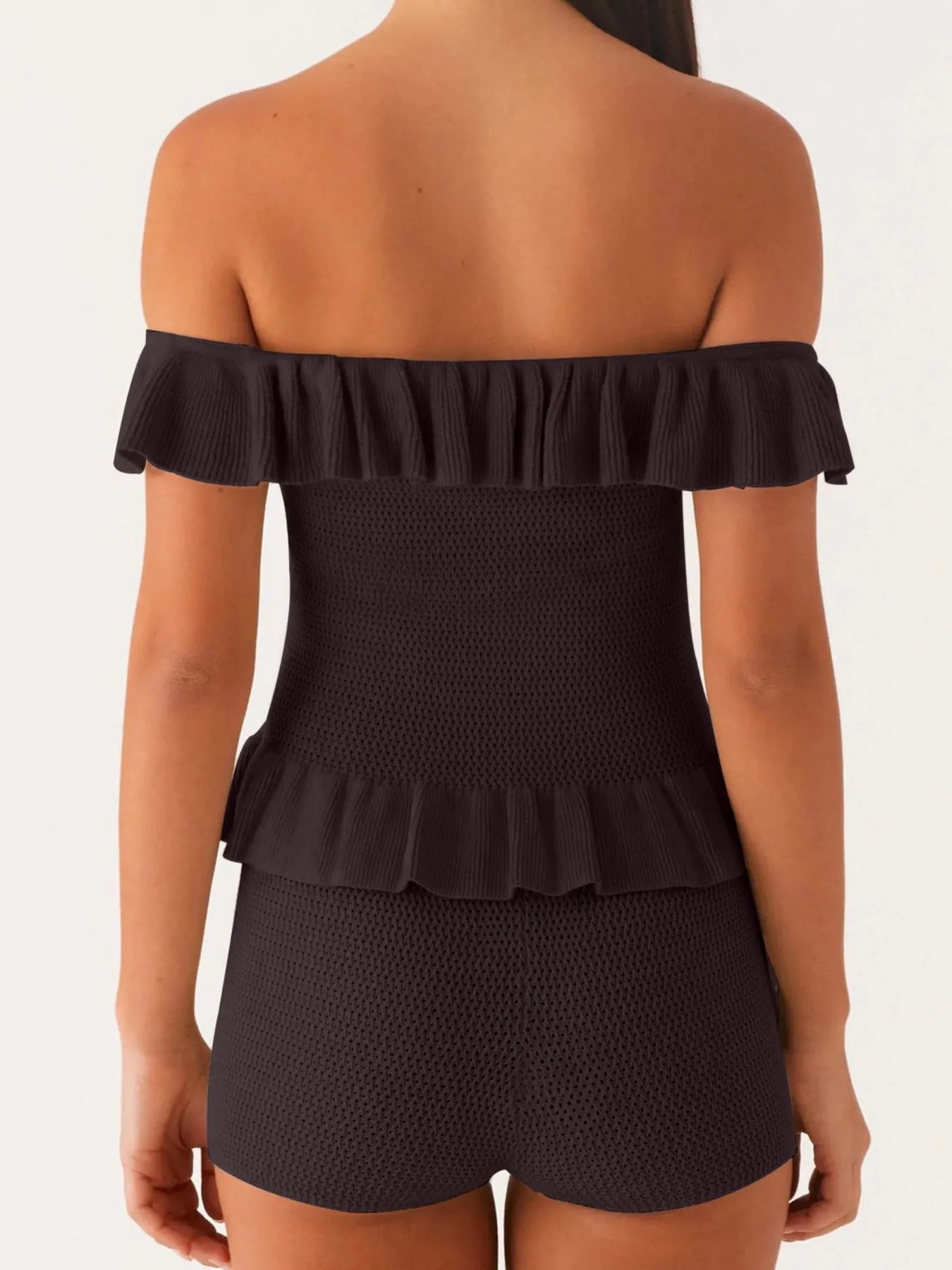 Hannah Knit ruffle Set