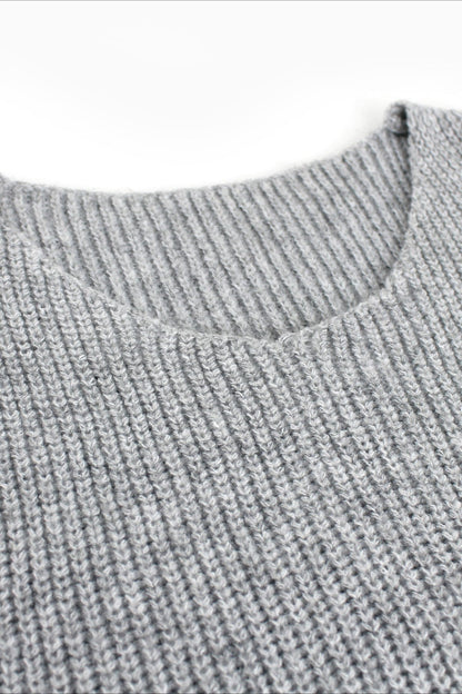 Two-Piece Knit Sweater Vest & Cardigan Dress Sweater Dress