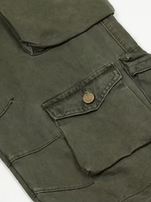 Multi Pockets Vintage Baggy Cargo Jeans