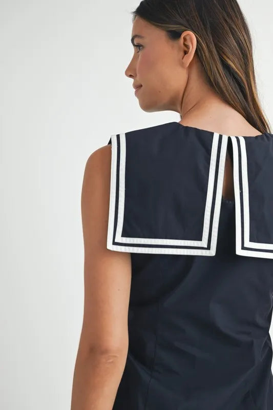 Sailor Collar Mini Dress