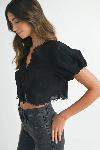 Elise Embroidered Top