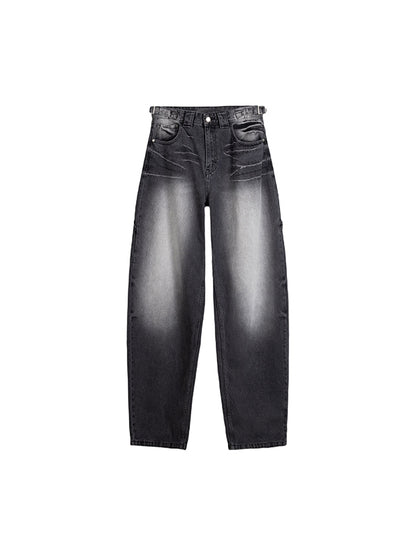 Heavy Duty Washed Loose Boyfriend Jeans