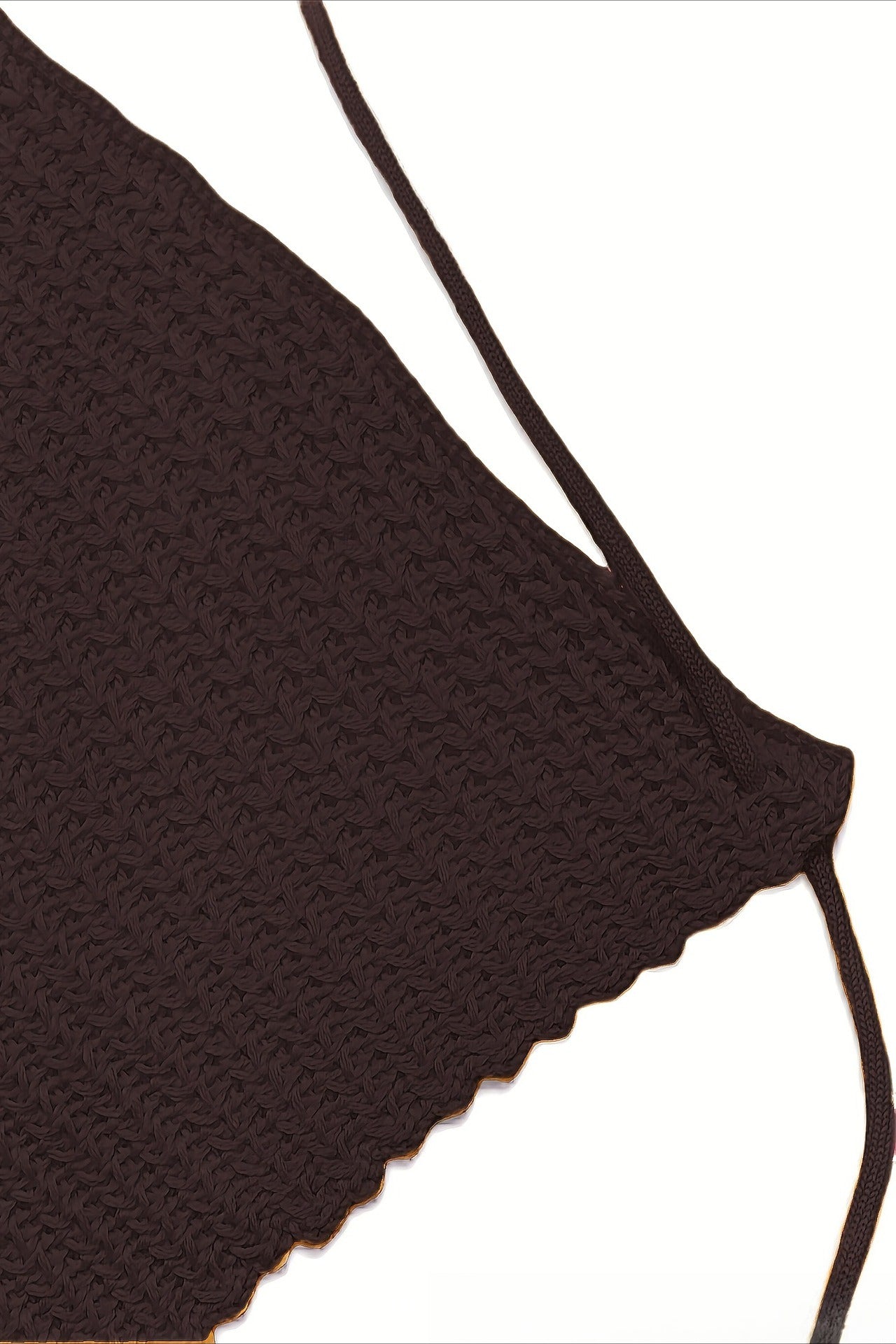 Sexy Open Back Halter Tie Knit Crop Top