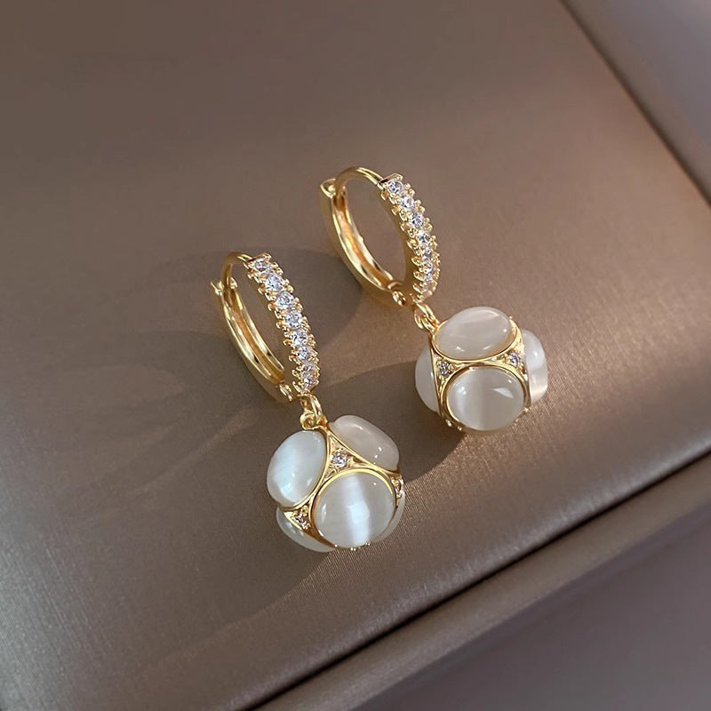 Radiant Opal Drop Earrings