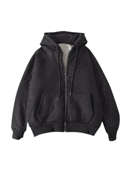 Fleece Lined Thermal Zip Up Hoodie