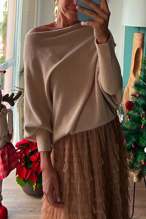 Be Your Own City Queen Tiered Elastic Waist Tulle Maxi Skirt