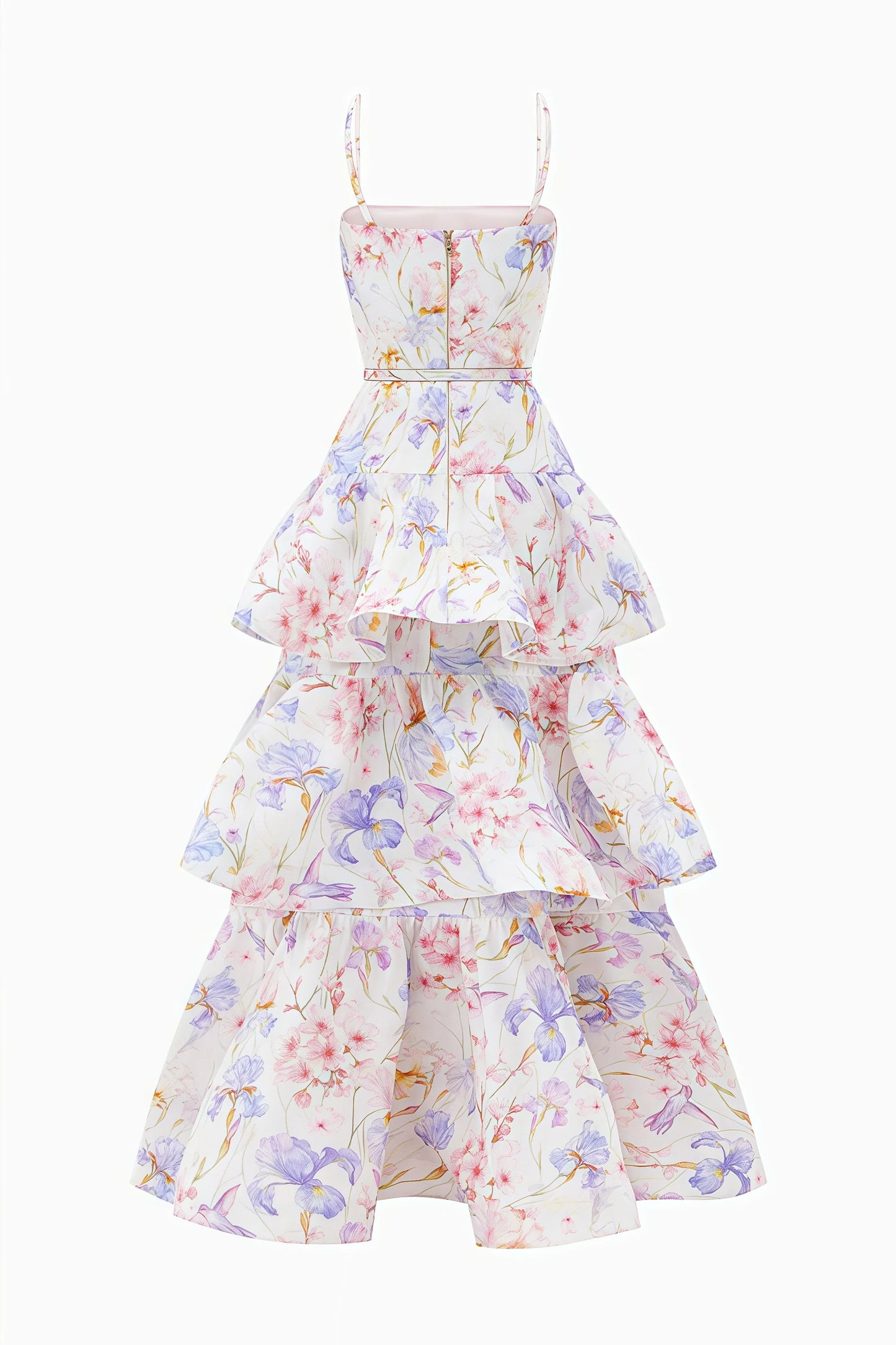 Mirkrt Strapless Floral Maxi Dress