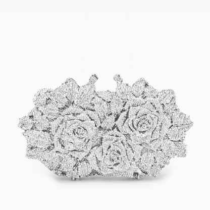 Cecilia Rose Silver Clutch Bag
