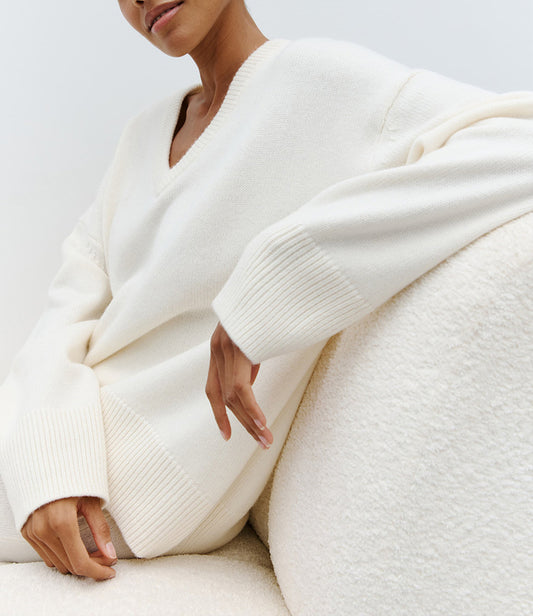 V-Neck Pullover Sweater