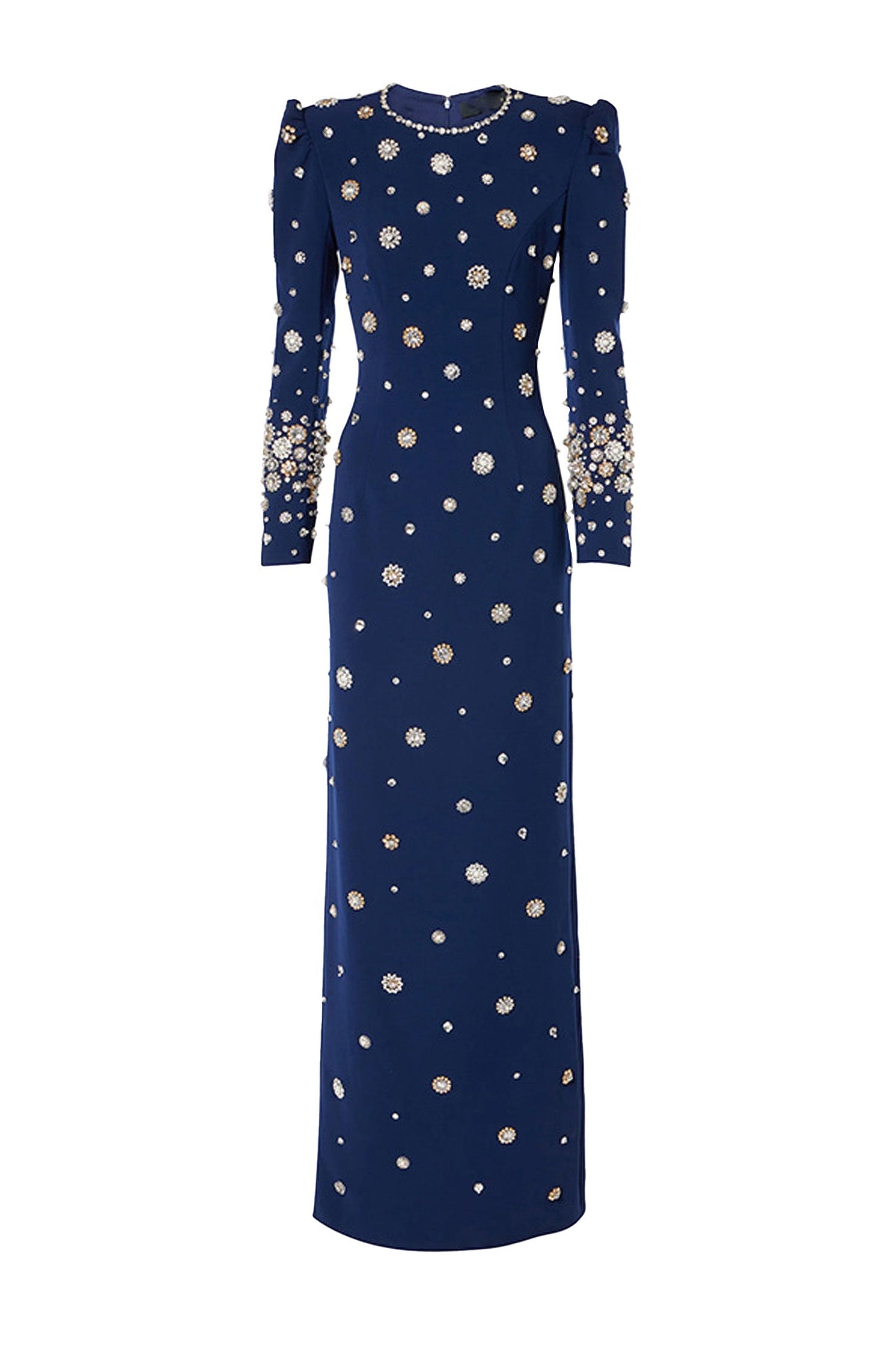 Marico Blue Diamond Long Sleeve Dress