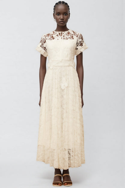 Zephrt White Lace Maxi Dress
