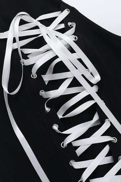 Black Bubble Gothic Dress
