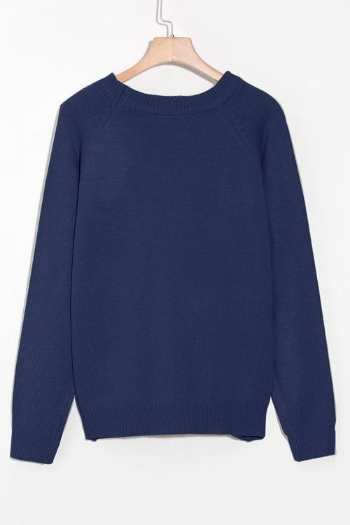 Margovil Color Block Love Heart Knit Sweaters