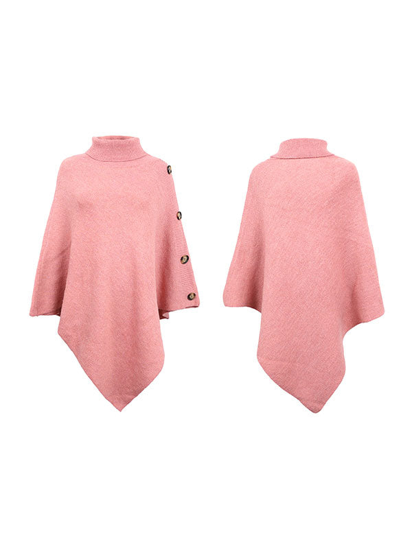 Poncho For Women High Collar Cape Spring Outerwear