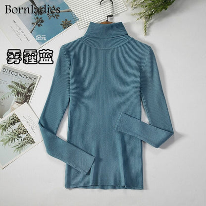 DressBetty - Basic Turtleneck Knitted Top