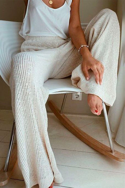 Margovil Winter Elastic Waist Wide Leg Pants