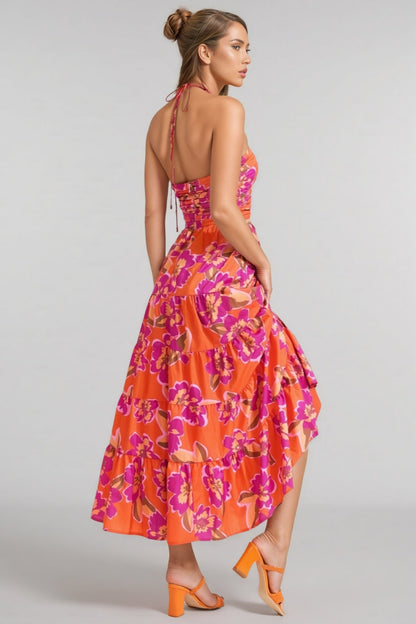 Dari Floral Backless Maxi Dress