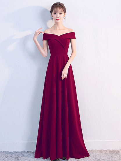 Off Shoulder Dresses Elegant Birthday Party Prom Cocktail Maxi Dress