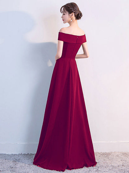 Off Shoulder Dresses Elegant Birthday Party Prom Cocktail Maxi Dress