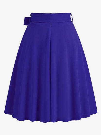 Short Skirt For Women Bows Raised Waist Layered Vintage Bottoms