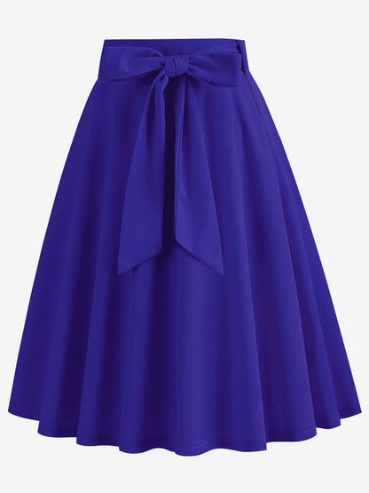 Short Skirt For Women Bows Raised Waist Layered Vintage Bottoms