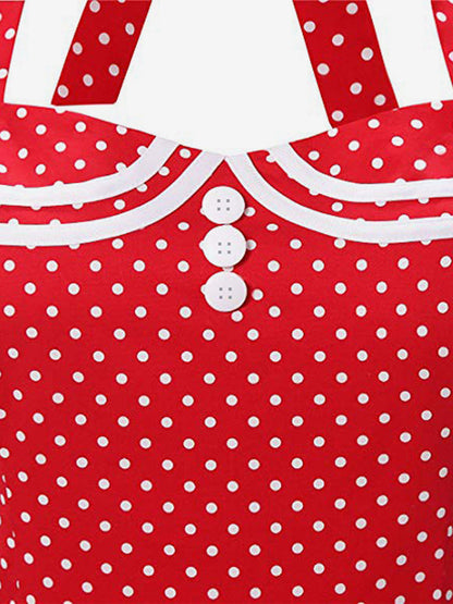 Retro Glamour Dress 1950s Aquatic Plaid Backless Buttons Sleeveless Sweetheart Neck Medium Rockabilly Dress