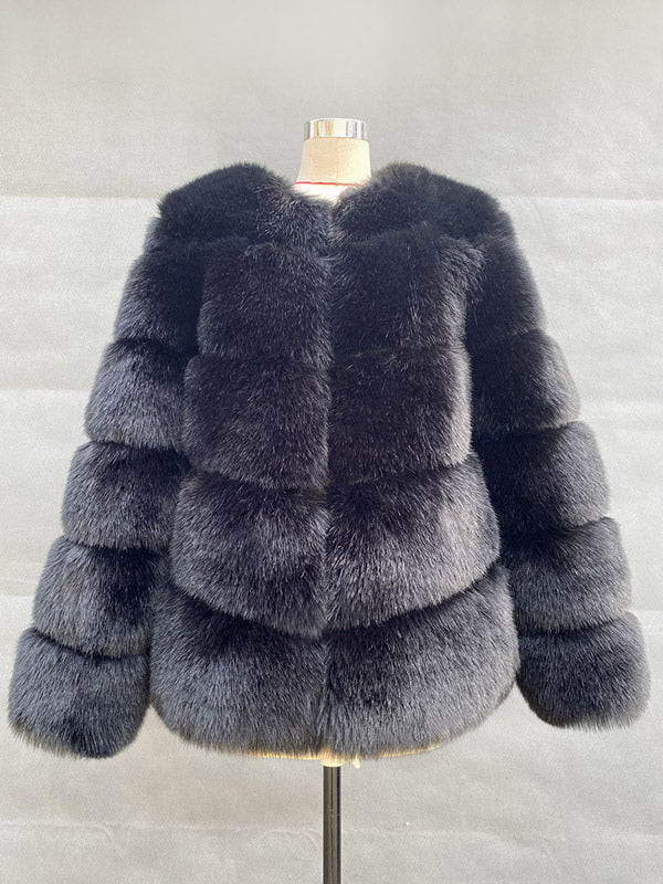Faux Fur Short Coat Winter Eco-friendly Fur Jacket For Women 2026