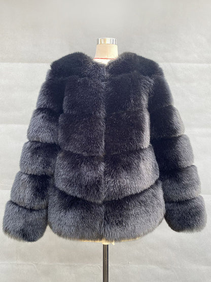 Faux Fur Short Coat Winter Eco-friendly Fur Jacket For Women 2026