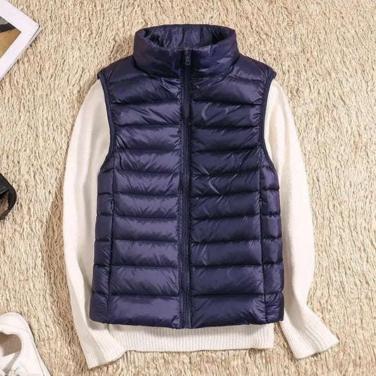 Rose | Women’s Lightweight Zip Front Puffer Vest