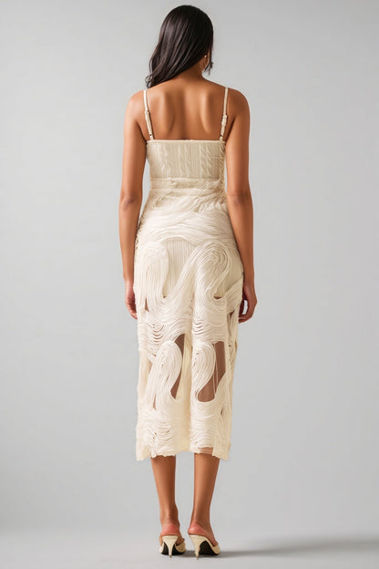 Nilo Lace Sleeveless Midi Dress