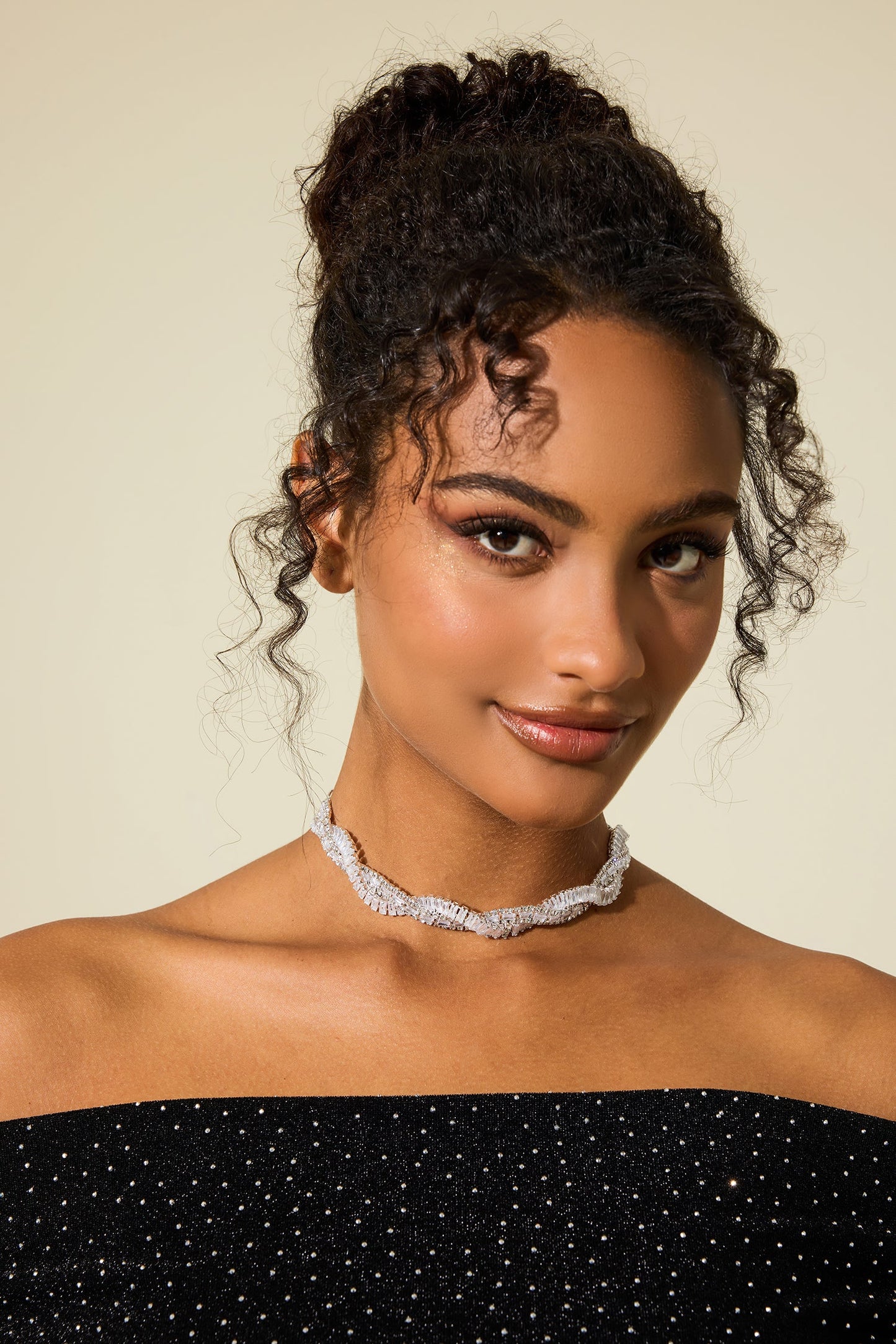 Rhinestone Wrap  Necklace