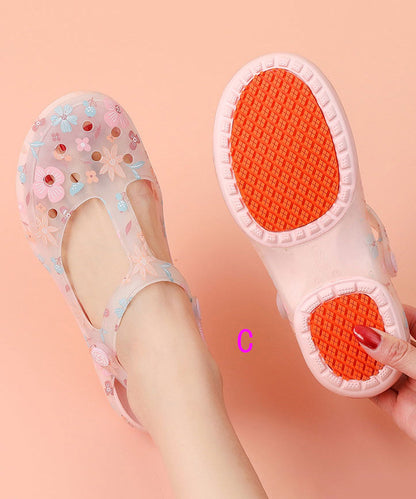 2025 New Summer Print Hollow Out Beach Walking Sandals