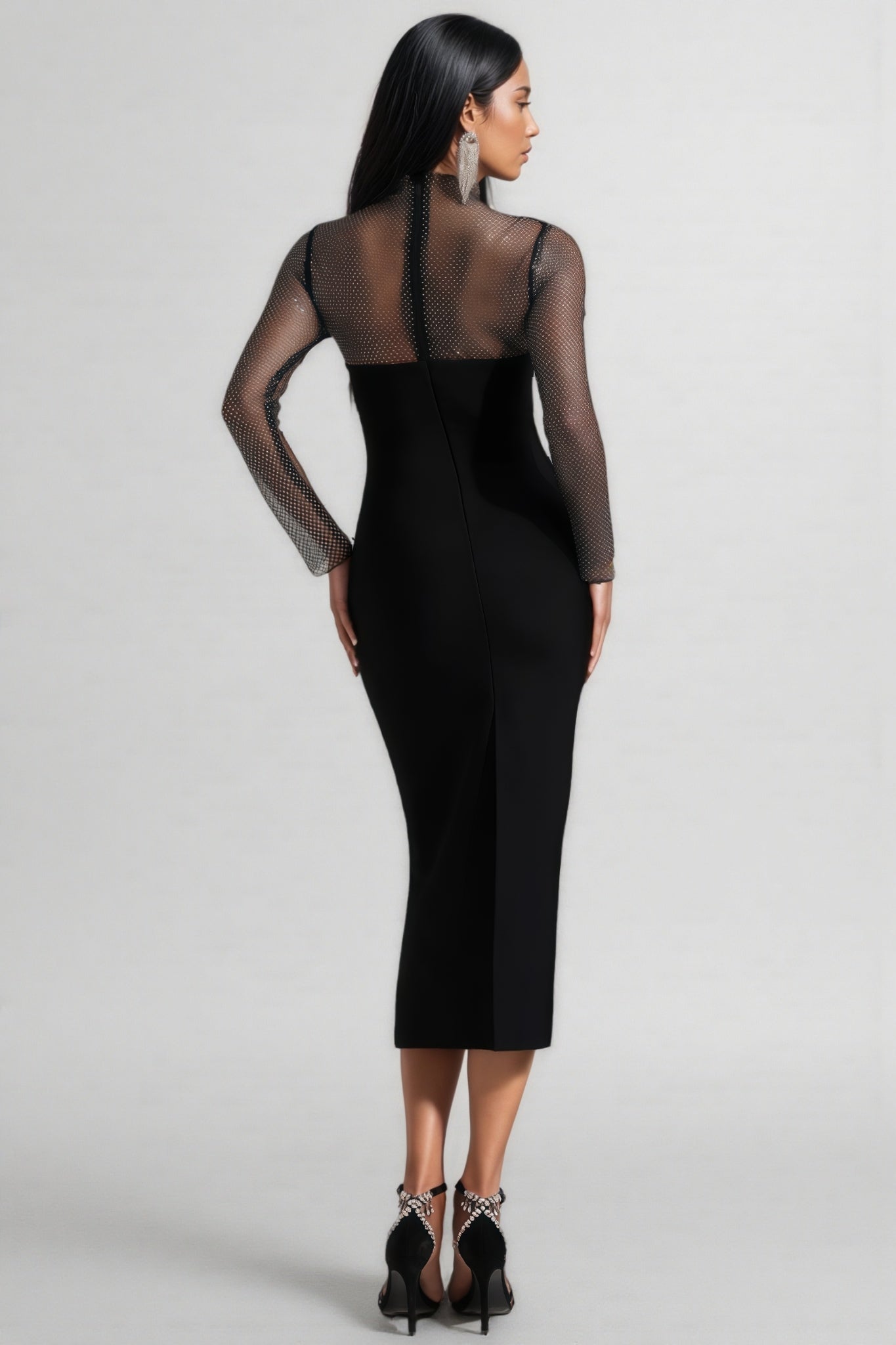 Umari Long Sleeve Bandage Maxi Dress