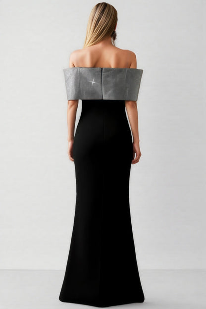 Rydad Bow Diamond Slim Maxi Dress
