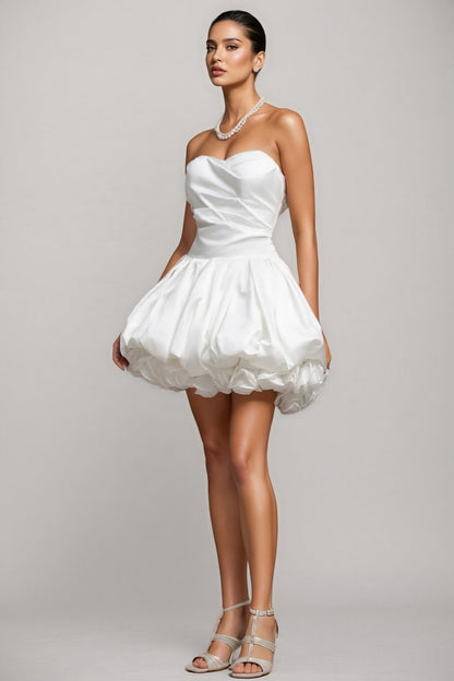 Calara Strapless Flowers Mini Dress