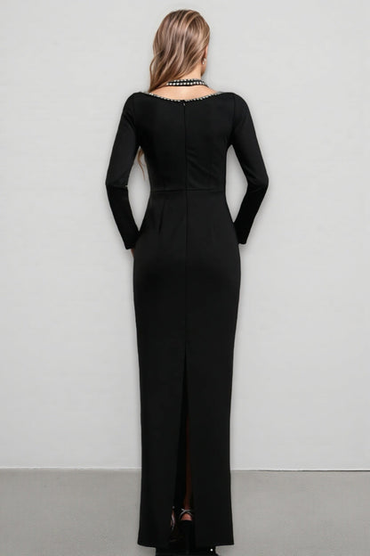 Revie V-Neck Bandage Maxi Dress
