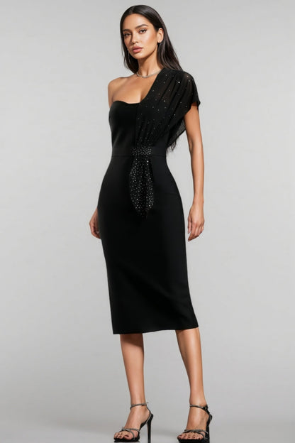 Rita Sleeveless Diamond Bandage Midi Dress