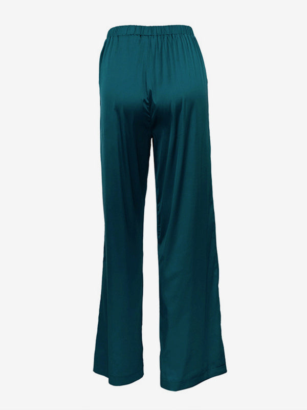 Satin Suit Blazer And Pants Spring Two Piece Co-ord Set For Women 2026