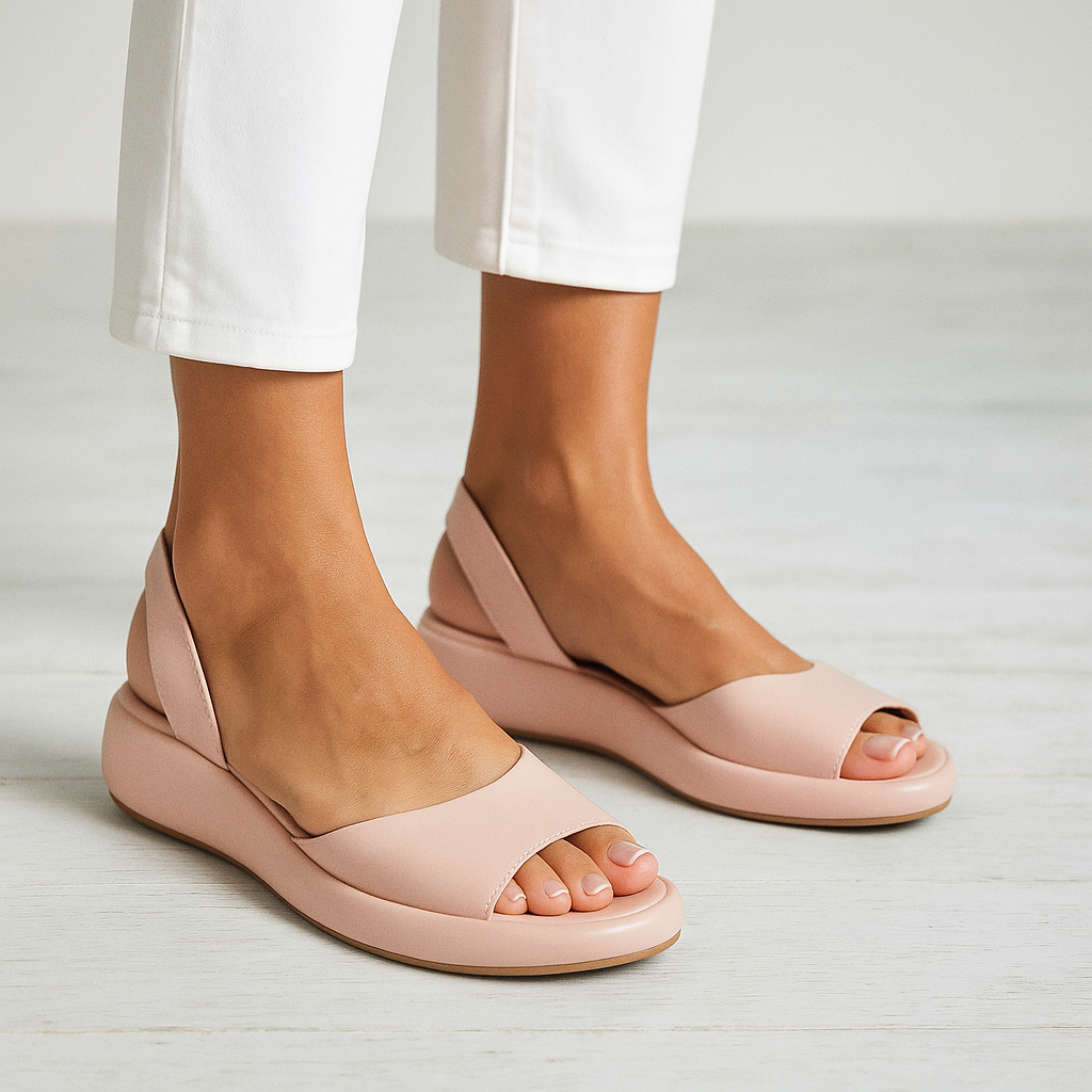 Women's Lightweight Open-Toe Platform Sandals – Anti-Slip Comfort Sole