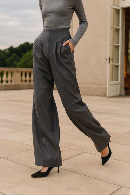 | Wide Leg Draped Pants