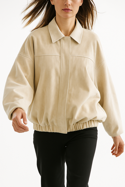 | Women's Suede Bomber