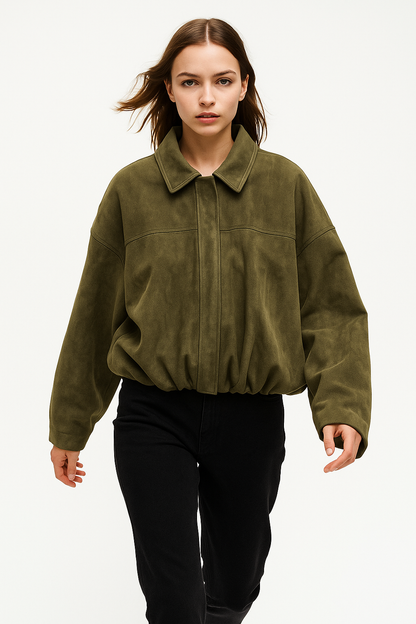 | Women's Suede Bomber