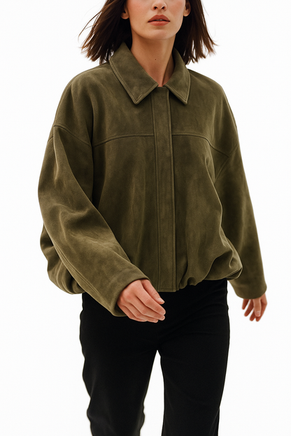 | Women's Suede Bomber