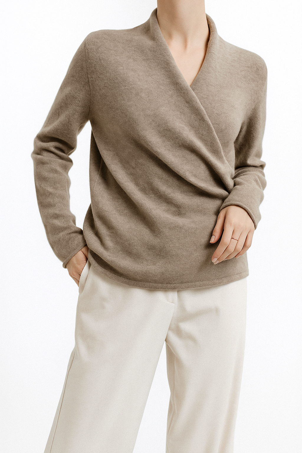 | V-Neck Knit Sweater