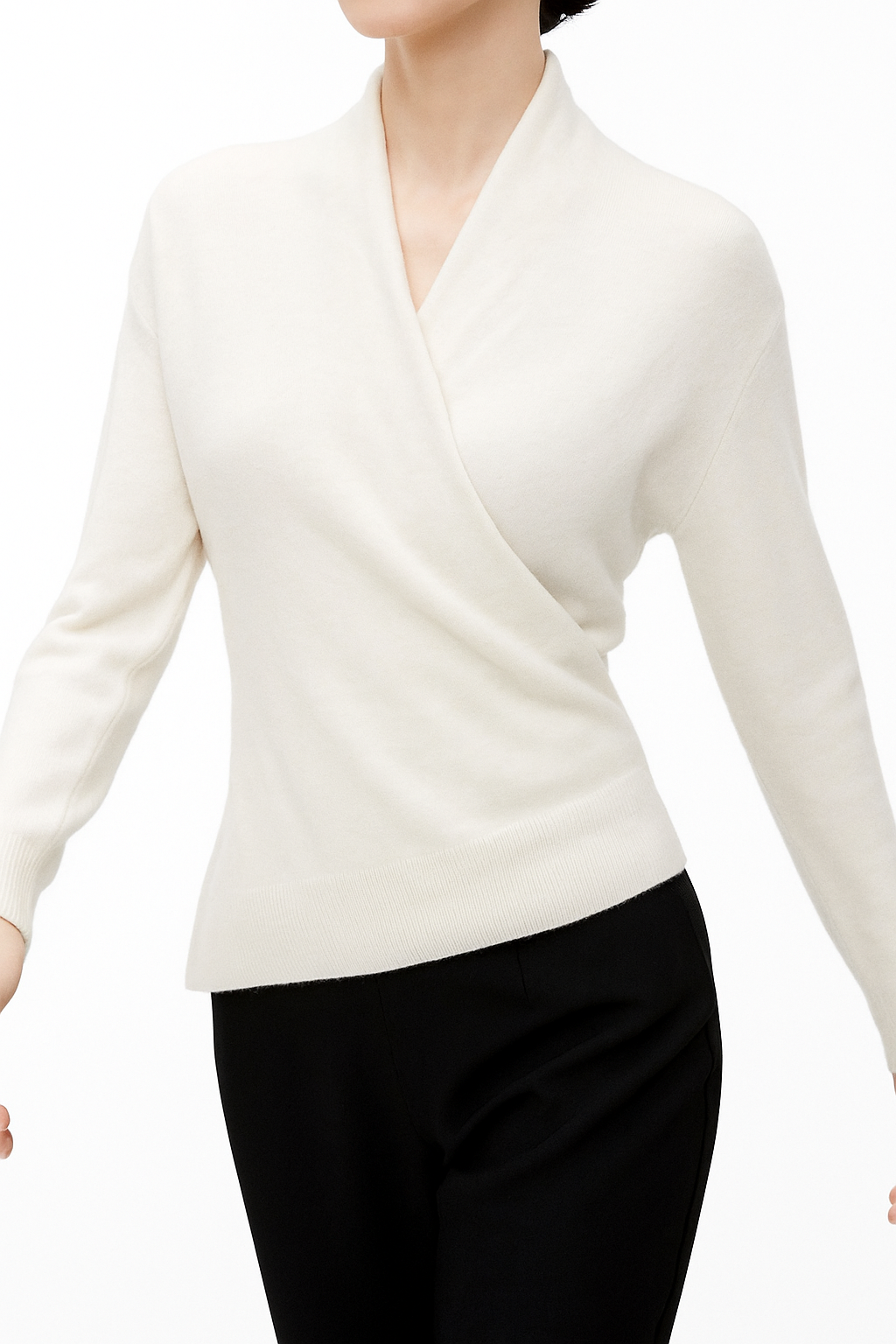 | V-Neck Knit Sweater