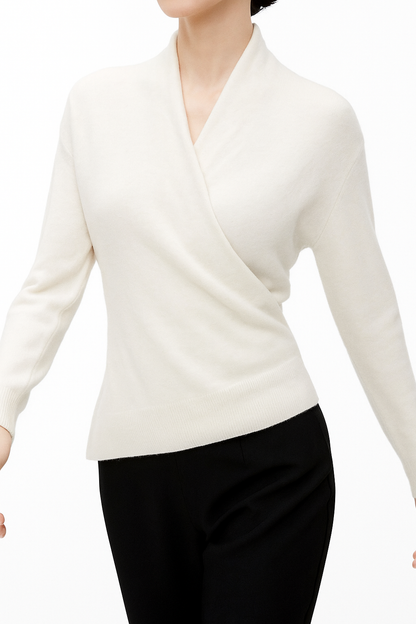 | V-Neck Knit Sweater