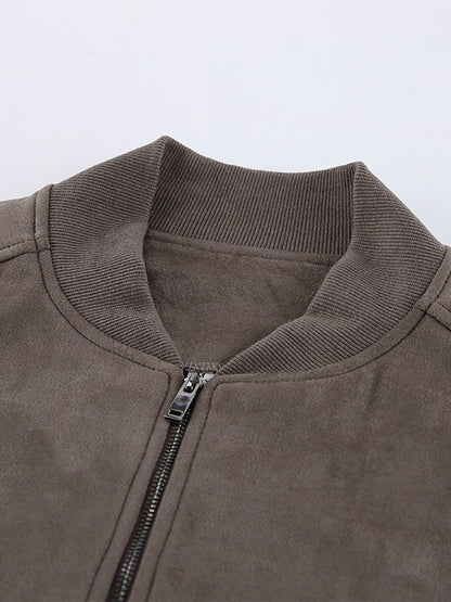 Retro Zip-up Bomber Jacket For A Street Look 2026