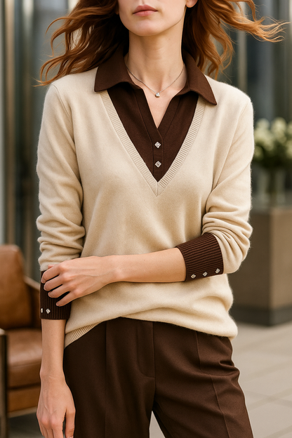 | Layered Knit Top