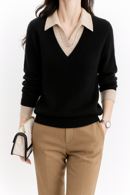 | Layered Knit Top